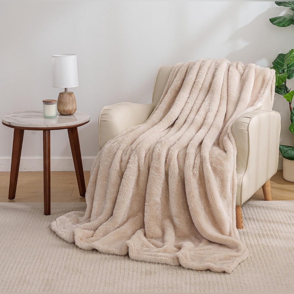 Berkshire Brand Throw Blanket - Chino/Bone Color
